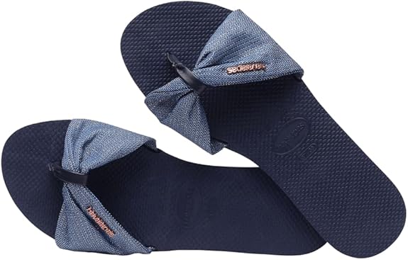 Havaianas Women's You St. Tropez Shine Flip Flops in Navy Blue Size: 6W