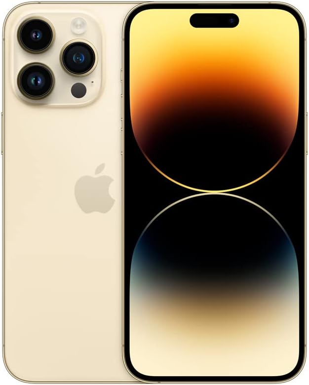 Apple iPhone 14 Pro Max, 256GB, Gold - Unlocked (Renewed)