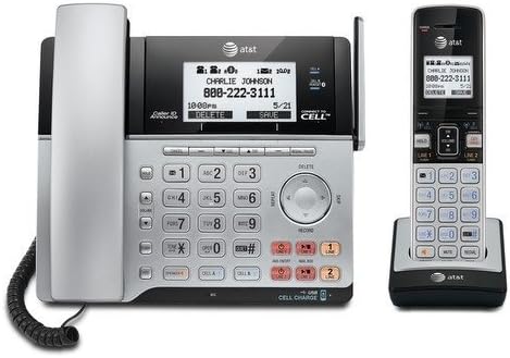 AT&T TL86103 DECT 6.0 2-Line Corded/Cordless Phone System With Bluetooth Connect To Cell (NEW, OPEN BOX)