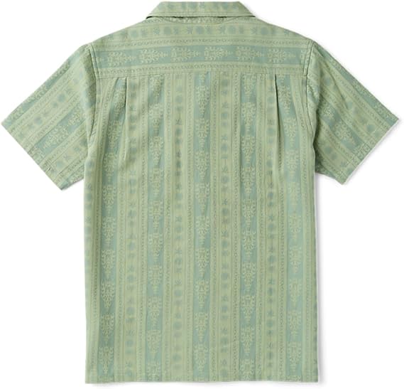 Short Sleeve Button Up Shirt by Roark - Dusty Green - Size XL