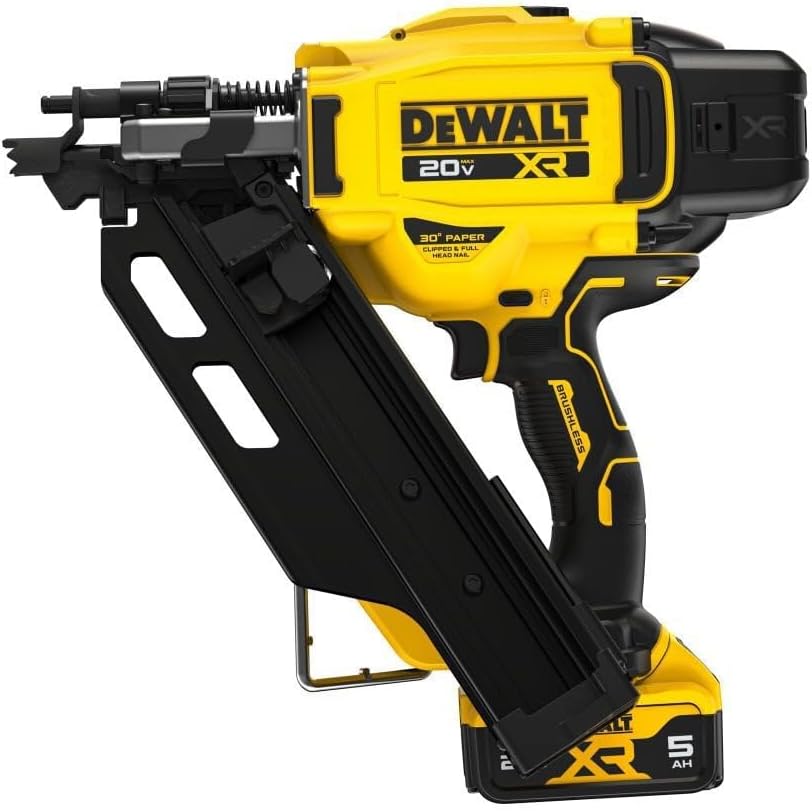 DEWALT 20-Volt 30° Cordless Framing Nailer Kit with 5.0 Ah Lithium-Ion Battery and Charger DCN930P1
