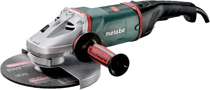 Metabo 9-Inch Angle Grinder, 6,600 RPM, 15 Amp with Lock-on Slide Switch, Metabo VibraTech, W 26-230 MVT, Green(New Open Box)