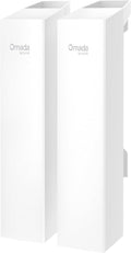 TP-Link Omada Point to Point Wireless Bridge Outdoor - 5GHz, 867Mbps, PtP&PtMP, 5km Range, 3 Gigabit Ports, PoE or DC Powered, IP65 Weatherproof, Preconfigured, Plug&Play(EAP215-Bridge KIT)