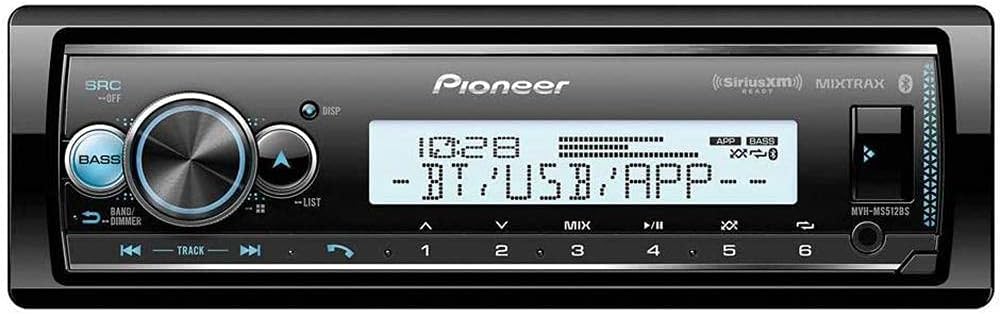 PIONEER MVHMS512BS Marine Digital Media 6 RCA Receiver (OPEN BOX)