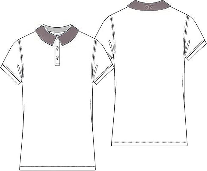 Classroom School Uniforms Short Sleeve Fitted Interlock Polo CR858X (Junior Girls) - Gold