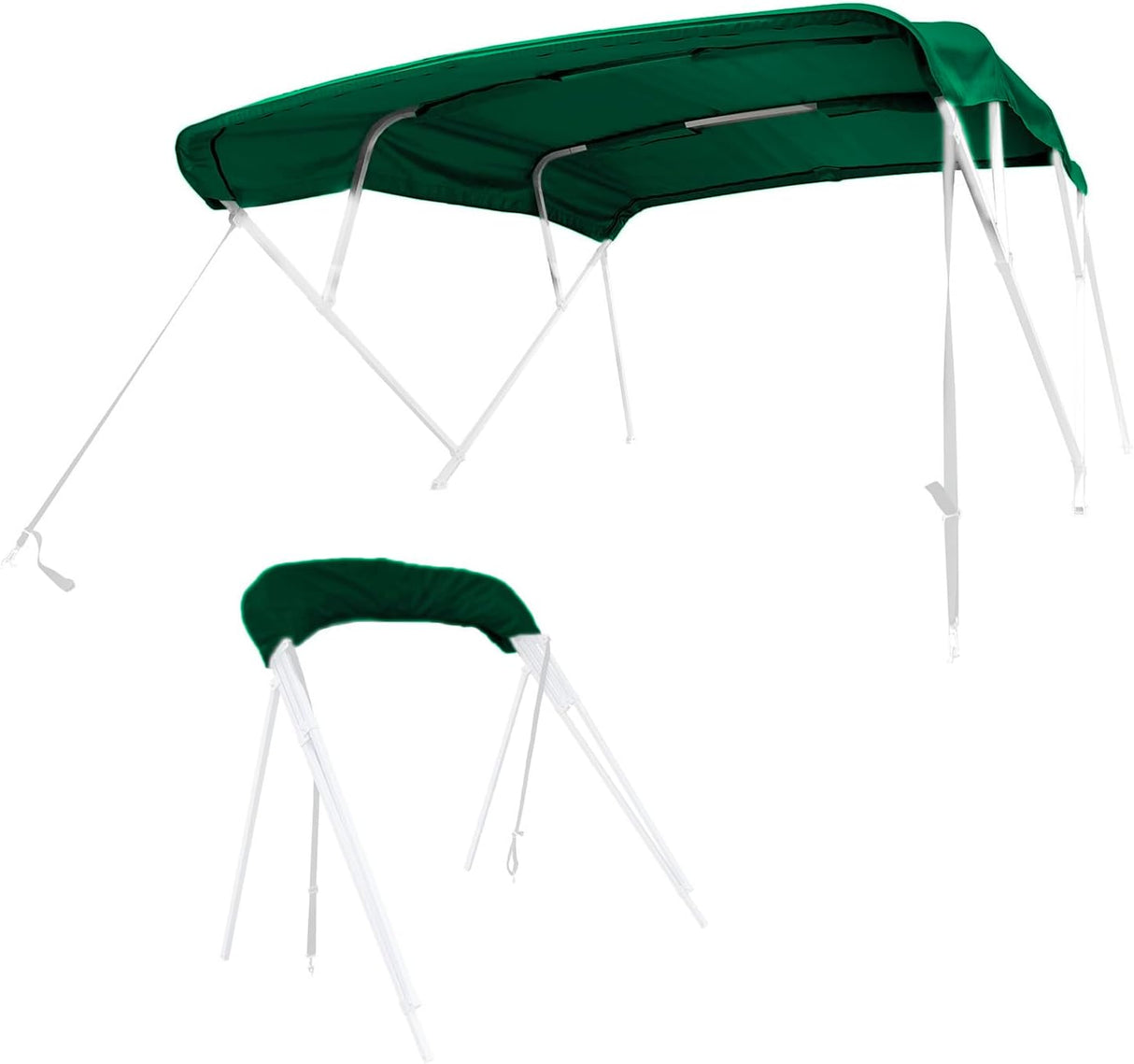 Savvycraft 4 Bow Bimini Top Replacement Cover, 10FT By 8FT - Green- New