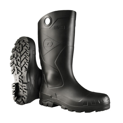 Dunlop Chesapeake 14" Safety ST - Steel Toe Waterproof Work Boots – Black - Size: Men 9M/Women 11W