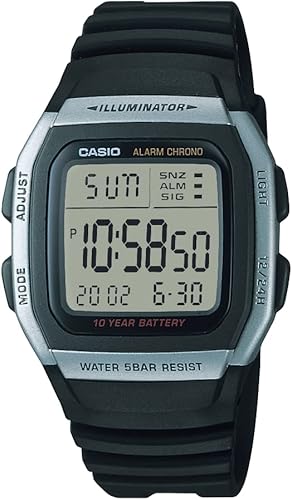 Casio Men's W96H-1AV Stainless Steel Sport Watch with Black Band (OPEN BOX)