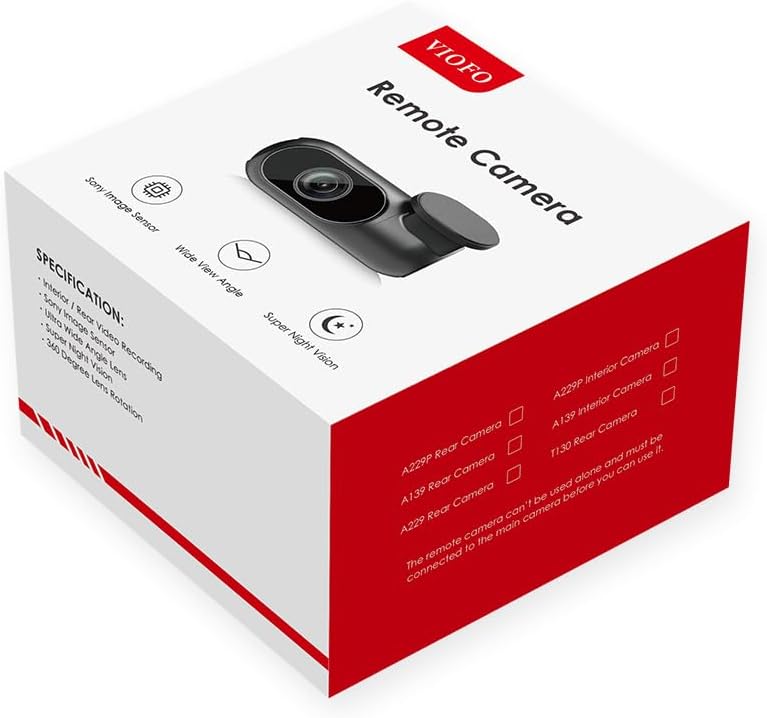 VIOFO A229 Pro /A229 Plus 2K 1440P Rear Camera, 6M(19.7ft) Rear Cable Included