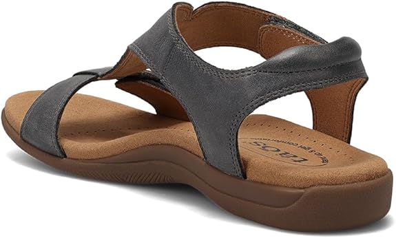 Taos The Show Premium Leather Women's Sandal - Steel