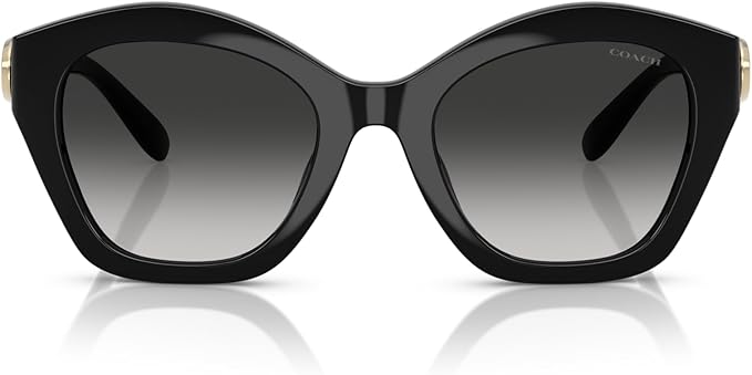 COACH Sunglasses HC 8421 U 50023C Black/Grey Gradient Polyamide Standard