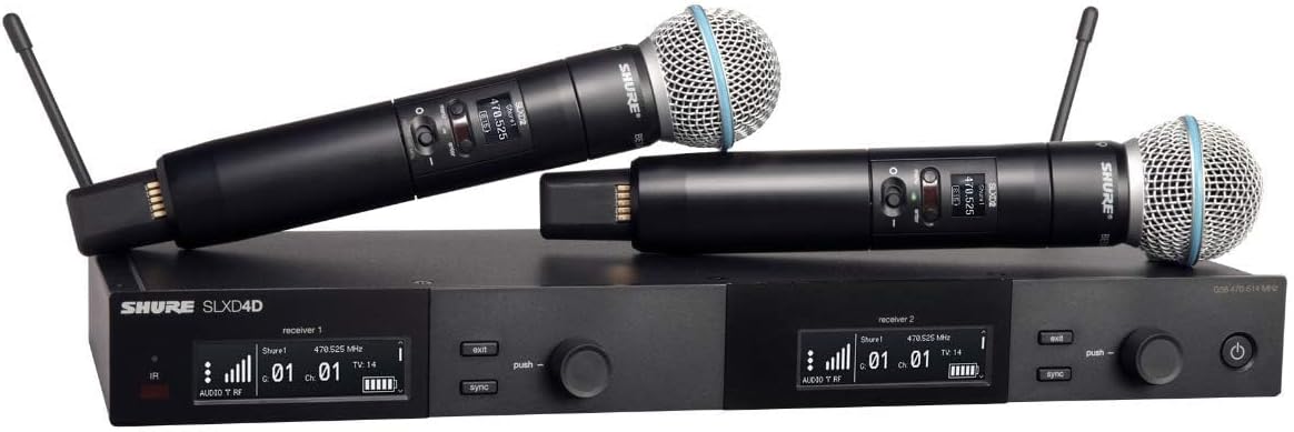 Shure SLXD24D/SM58 Dual Channel Digital Wireless Microphone System
