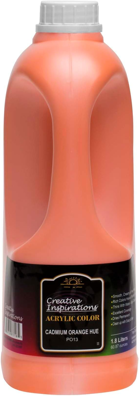 Creative Inspirations Acrylic Paint  - 1.8 Liter - Smooth & Creamy Consistency, Vibrant Pigmentation, Great Coverage for Artists - Clean Up with Soap & Water