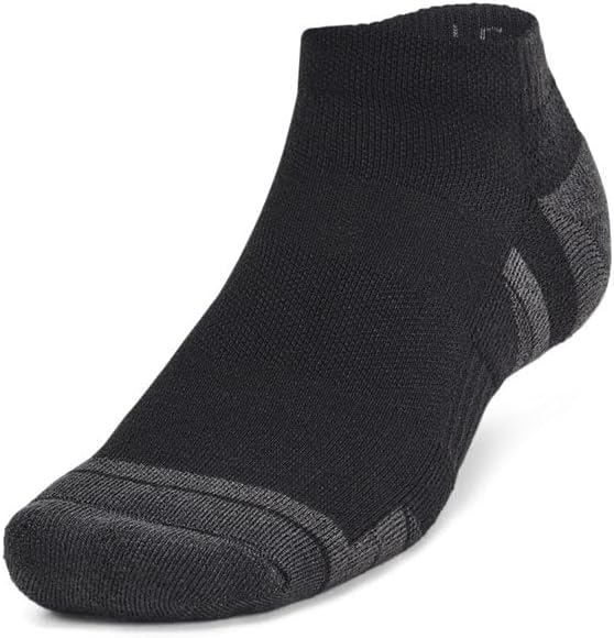 Under Armour Unisex UA Performance Tech 6-Pack Low Socks - Black - Large