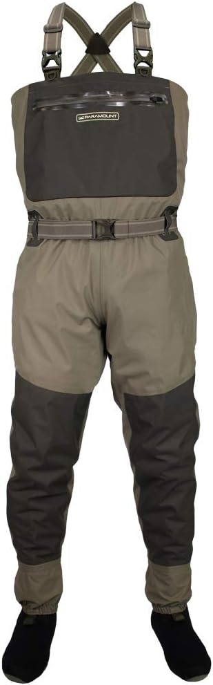 Waterproof Paramount Outdoors Slate Breathable Chest Waders - 6-Ply Nylon Fishing Gear (Full Wrap Design) Waders For Men