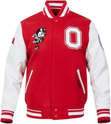 Pro Standard Mens College Classic Chenille Wool Varsity Jacket  OHIO STATE LG