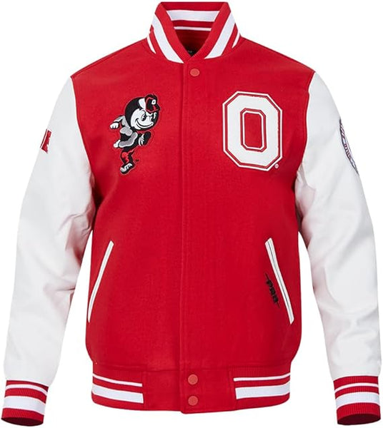 Pro Standard Mens College Classic Chenille Wool Varsity Jacket