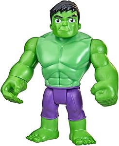 Spidey and His Amazing Friends Marvel Hulk Hero Action Figure, 4-Inch, Super Hero Toys, Christmas Stocking Stuffers for Kids, Ages 3+(New Open Box)