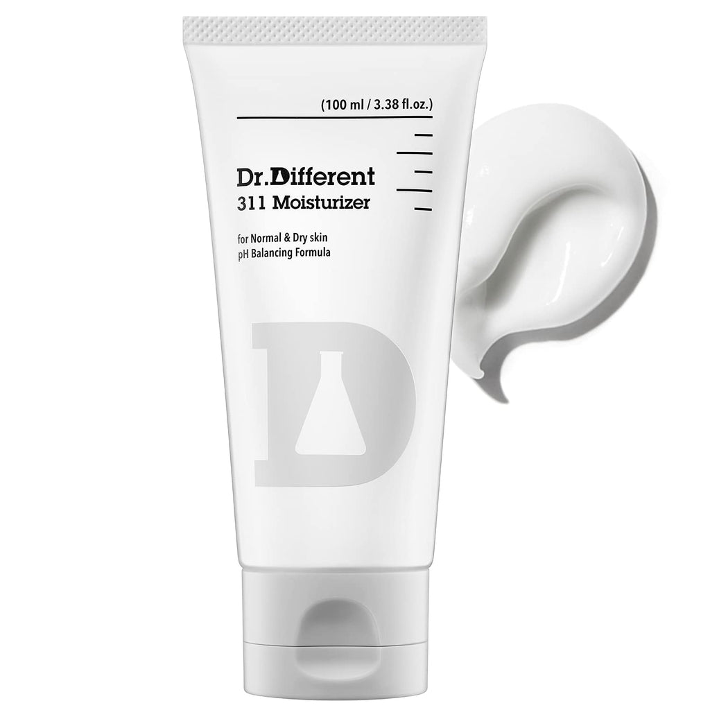 DR. DIFFERENT 311 Moisturizer for Normal and Dry Skin | pH Balancing Formula | 3.38 fl oz