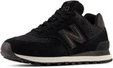 New Balance Womens 574 Black/Metallic (Size - 6.5)