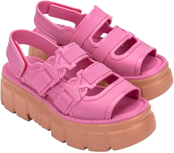 US (9)-Melissa REBEL SANDAL, AD for Women- PINK