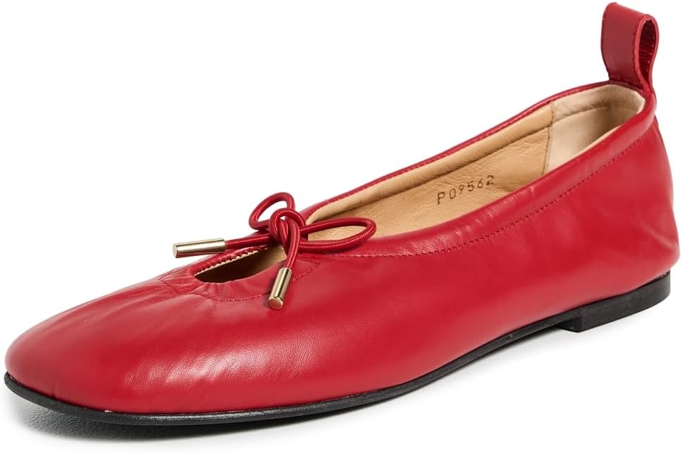 ALOHAS Women's Rosalind Ballet Flats in Red - 6.5