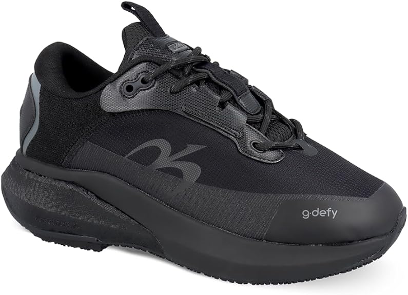 Gravity Defyer G-DEFY MightyGlide Women’s Retro Comfort Sneakers – Orthopedic Fashion Shoes with VersoShock® XL Triple Density Outsole, BubblePoly-Tech™ Cushioning & Orthotic Inserts Size: 9