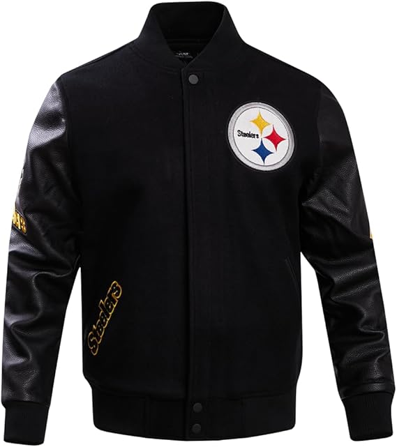 Pro Standard Mens NFL Classic Varsity Jacket PITTSBURGH STEELERS  LG