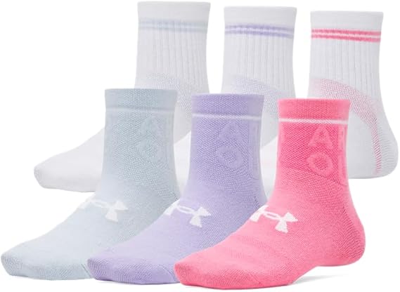 Under Armour Unisex Youth Essential Quarter Socks 6 Pack
