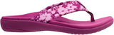 Spenco Women's Victoria Floral Flip-Flop - Deep Orchid - Size: 8B