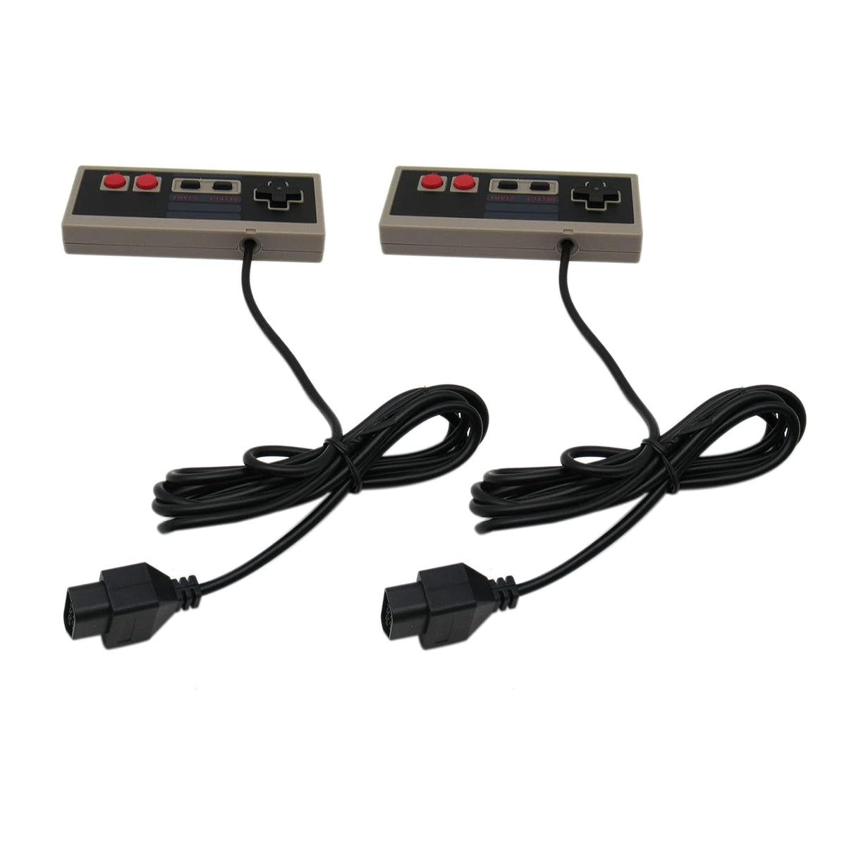 Pair of Controller For NES-004 Nintendo NES Vintage Console Wired Gamepd