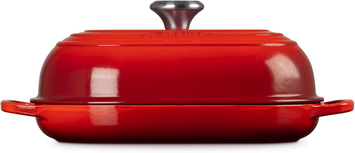 Le Creuset Enameled Cast Iron Oval Bread Oven, 11.5 inch, Cerise