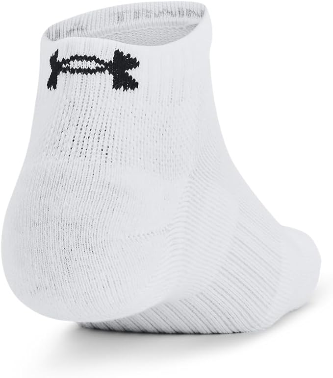 Under Armour Unisex-Adult Training Cotton Low Socks 6 Pack - White - Large