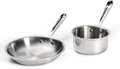 All-Clad D3 Stainless Steel 2 Piece Cookware Set - 8" Frying Pan and 1 Qt Saucepan