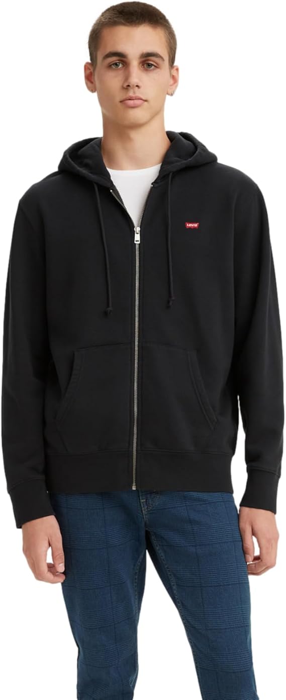 Levi's Core Zip Up Hoodie, Black - Men's XL