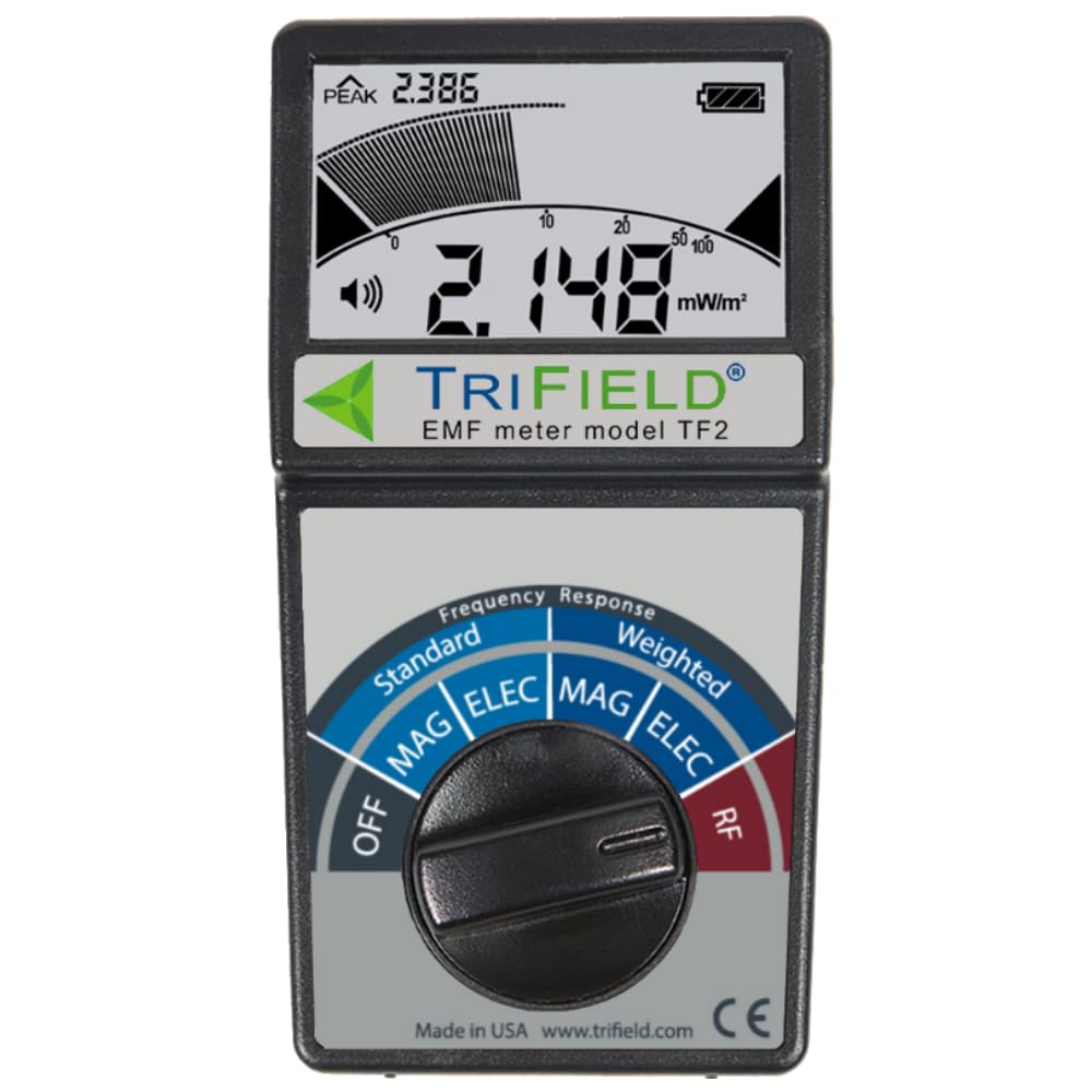 Trifield TF2 EMF Pollution Meter – 3-in-1 Magnetic, Electric & RF Field Detection
