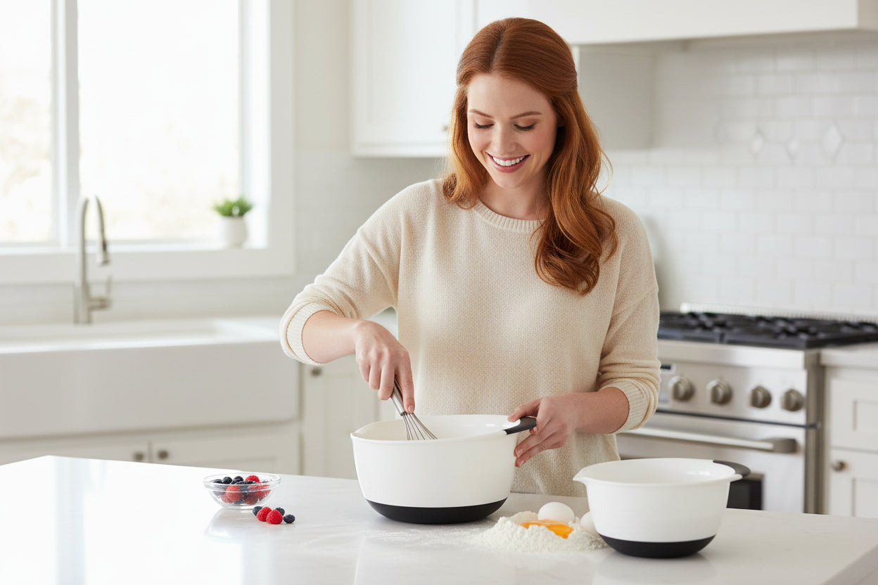 Oxo 3 Piece Mixing Bowl Set Plastic Asst, 3 EA