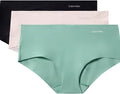 Calvin Klein Invisibles Hipster Multipack Panty - Green/Pink/Black - Large