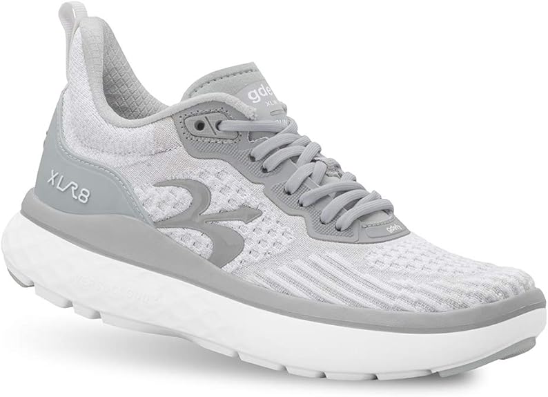 g-defy by Gravity Defyer | Women's XLR8 Run | Gray/White | Size US6 Medium