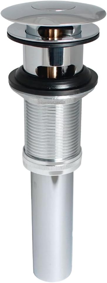 STYLEWISE by KEENEY - 1-1/4 in. Polished Chrome Brass Push-Button Bathroom Sink Drain - Model K820-75