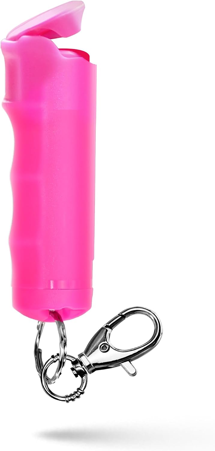 Pepper Spray Keychain Flip Top Safety, Police Strength Keychain Pepper Spray 2pack