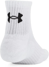 Under Armour Unisex-Adult Training Cotton Quarter Socks 6 Pack - White - Large