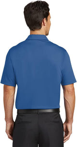 Nike Dri-FIT Vertical Mesh Polo with Custom Embroidery - Blue - Large