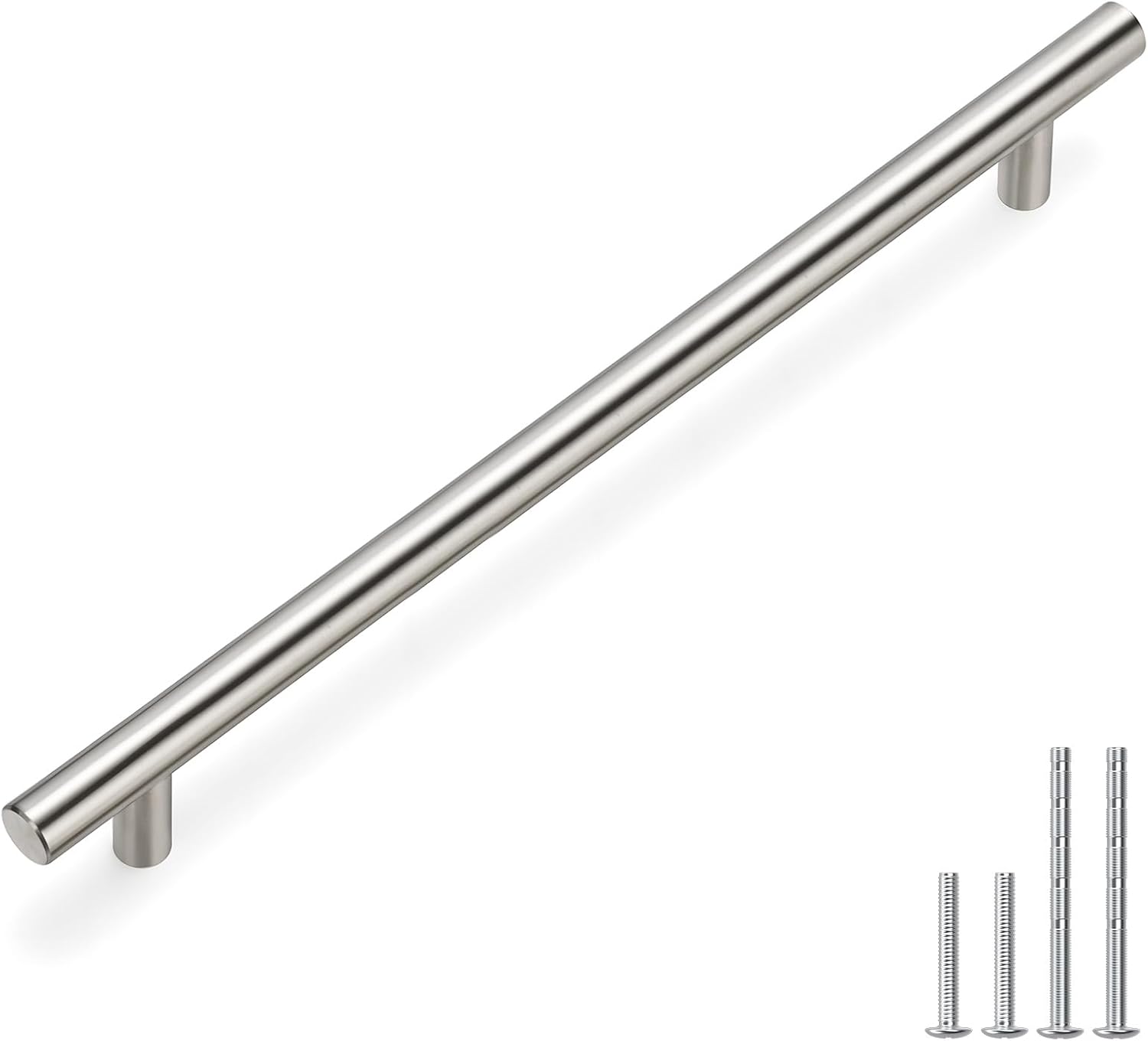 Homdiy 15 Pack Kitchen Cabinet Handles Brushed Nickel Pulls for Cabinets - HD201SN Contemporary Cabinet Handle Pull Cabinet Door Handle Straight Bar Pull Stainless Steel, 10in Hole Centers