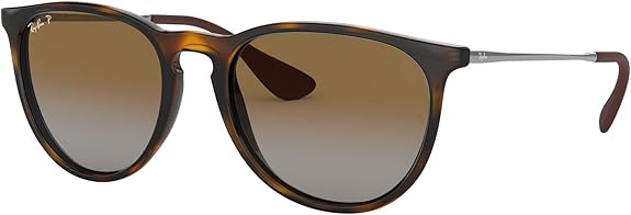 Ray-Ban RB4171 Erika Round Sunglasses - Light Havana/Gradient Brown