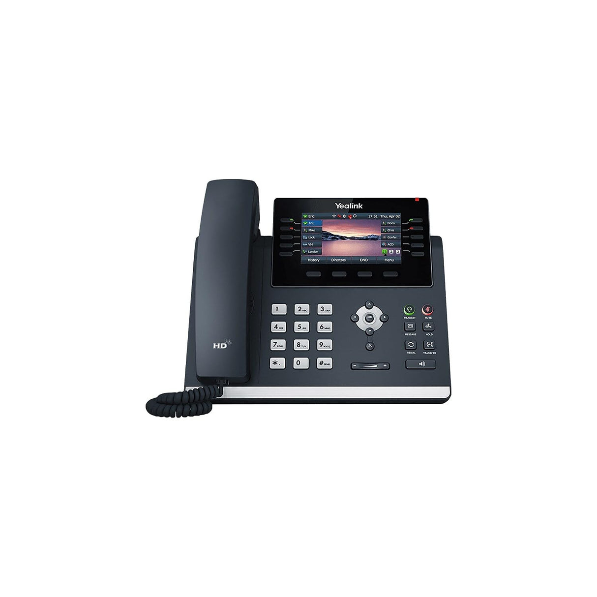 Yealink SIP-T46U IP Phone - Corded - Corded - Wall Mountable, Desktop - Classic Gray