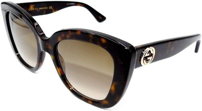 Gucci Women's GG1337S 54mm Square Sunglasses TORTOISE SHELL FRAME (NEW, OPEN BOX)