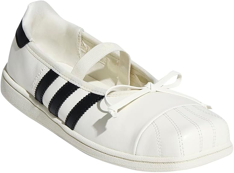 adidas Women's Originals X Jennie Superstar Sq Ballet Flats Casual - White - (Size: 7)