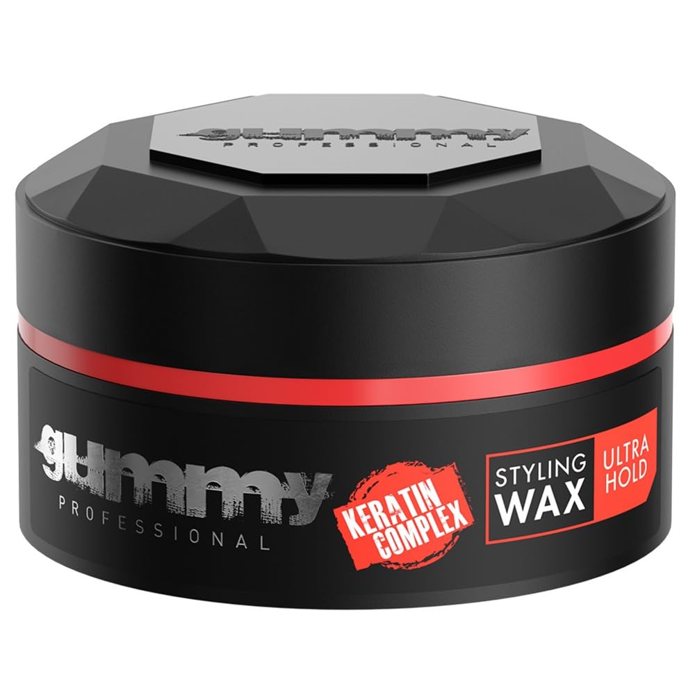 Gummy Hair Styling Gel Wax Ultra Hold, Red, 150ml