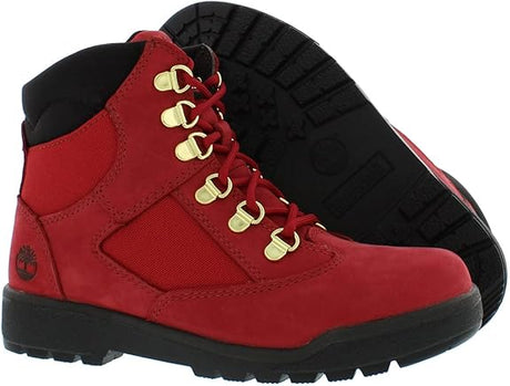 Timberland Little Kids' 6-Inch Field Boots Dark Red Nubuck  SIZE 5.5 M/M JUNIOR'S